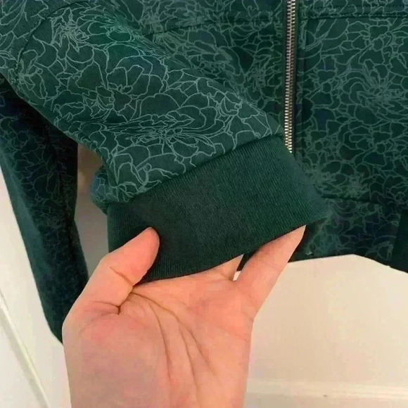 Balance Athletica Teal Bomber Jacket, Womens Size Small - Picture 5 of 13